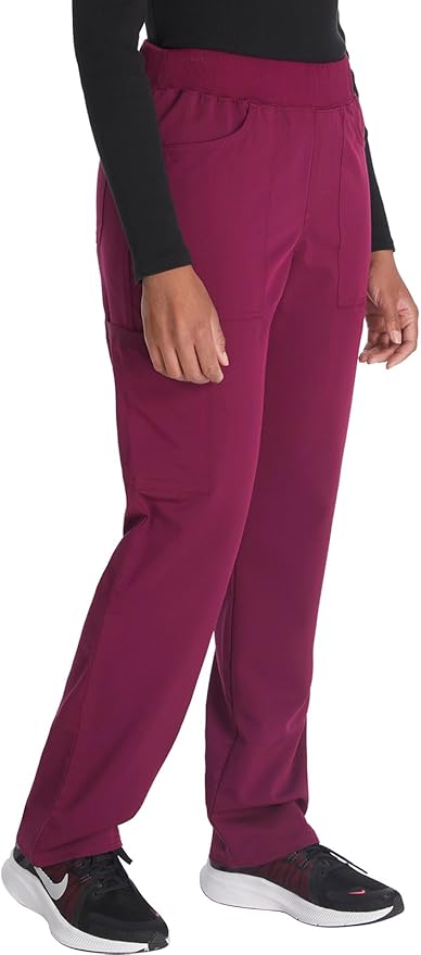 Balance by Dickies Women's Mid Rise Tapered Leg Pull-On Scrub Pant - Petite