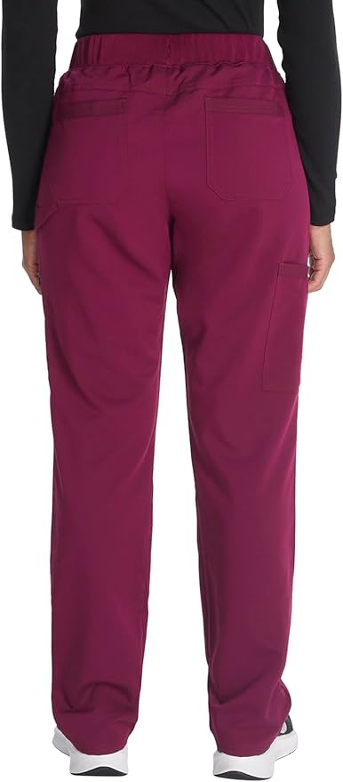 Balance by Dickies Women's Mid Rise Tapered Leg Pull-On Scrub Pant - Petite