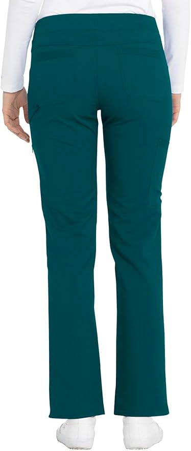 Balance by Dickies Women's Mid Rise Tapered Leg Pull-On Scrub Pant - Petite