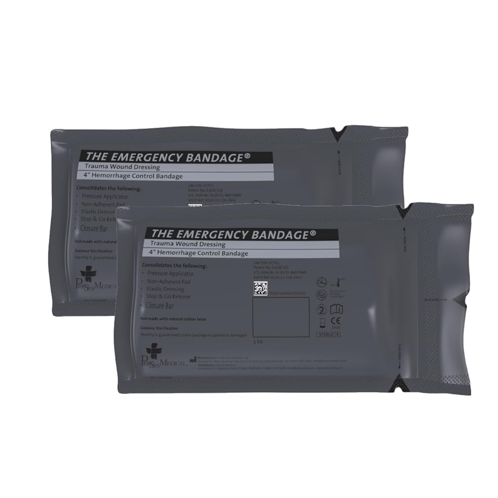 Safeguard Medical-FCP-02CWG Emergency Bandage Next Gen, Black - Military (6") (case of 100)