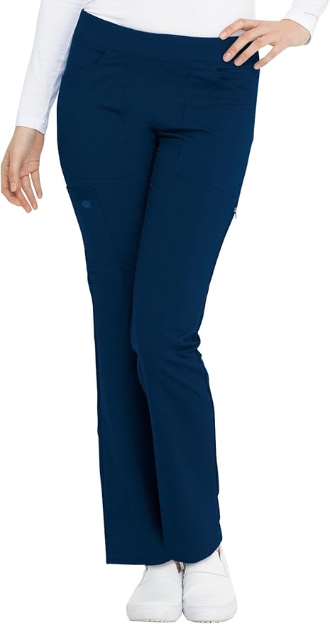 Balance by Dickies Women's Mid Rise Tapered Leg Pull-On Scrub Pant - Petite
