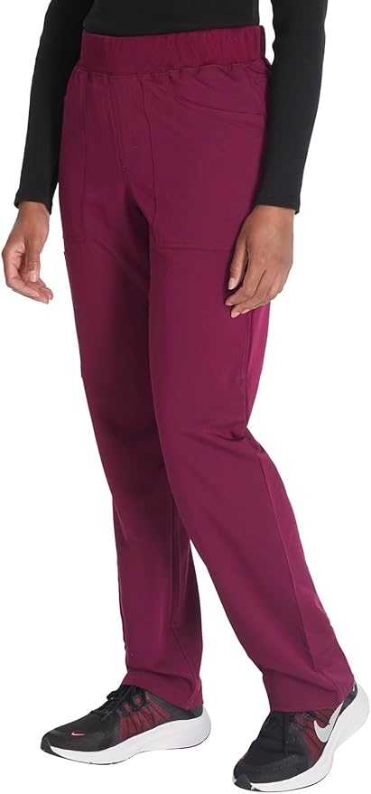 Balance by Dickies Women's Mid Rise Tapered Leg Pull-On Scrub Pant - Petite
