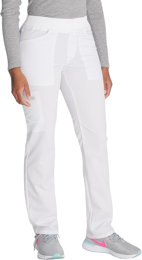 Balance by Dickies Women's Mid Rise Tapered Leg Pull-On Scrub Pant - Petite