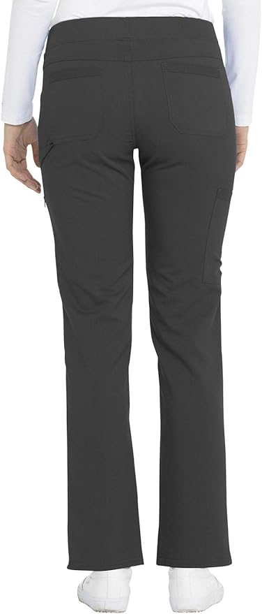 Balance by Dickies Women's Mid Rise Tapered Leg Pull-On Scrub Pant - Petite