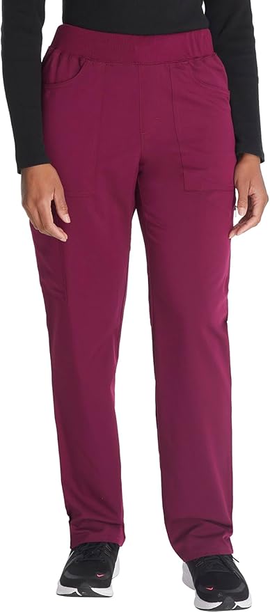 Balance by Dickies Women's Mid Rise Tapered Leg Pull-On Scrub Pant - Petite