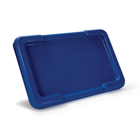Marketlab-5251-BL Cross-Stack Lid • Lids do not accommodate totes while in rack, 1/ea