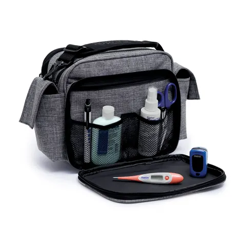 Hopkins Medical/Marketlab-530629-HGR Antimicrobial Mini Home Health Shoulder Bag,1/ea