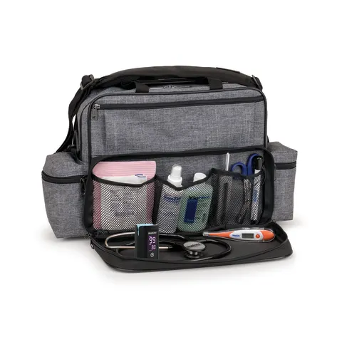 Hopkins Medical/Marketlab-530651-HGR Antimicrobial Home Health Shoulder Bag, 1/ea