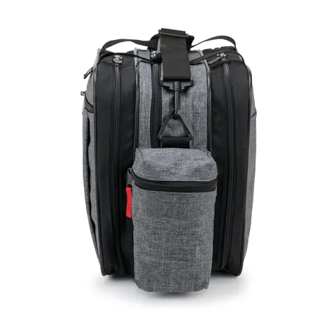 Hopkins Medical/Marketlab-532021-HGR Antimicrobial EZ View Med Bag® • 14"W x 8"D x 11.75"H, Heather Gray, 1/ea