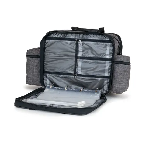 Hopkins Medical/Marketlab-532021-HGR Antimicrobial EZ View Med Bag® • 14"W x 8"D x 11.75"H, Heather Gray, 1/ea