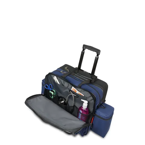 Hopkins Medical/Marketlab Rolling Medical Bag with Clear Pockets