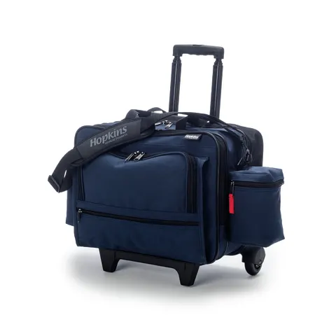Hopkins Medical/Marketlab Rolling Medical Bag with Clear Pockets
