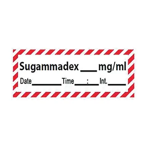 Sharn/Marketlab-53225 Narcotics Antagonists Labels Sugammadex__mg/ml (333/pk)