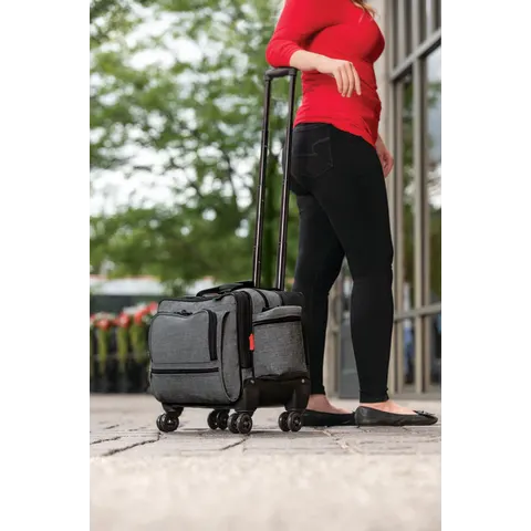 Hopkins Medical/Marketlab-532360-HGR 4-Wheel Antimicrobial Rolling Med Bag, 1/ea