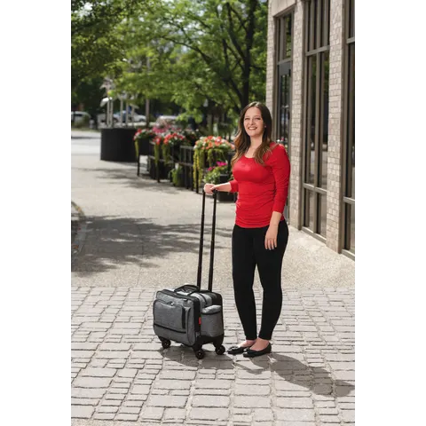 Hopkins Medical/Marketlab-532360-HGR 4-Wheel Antimicrobial Rolling Med Bag, 1/ea