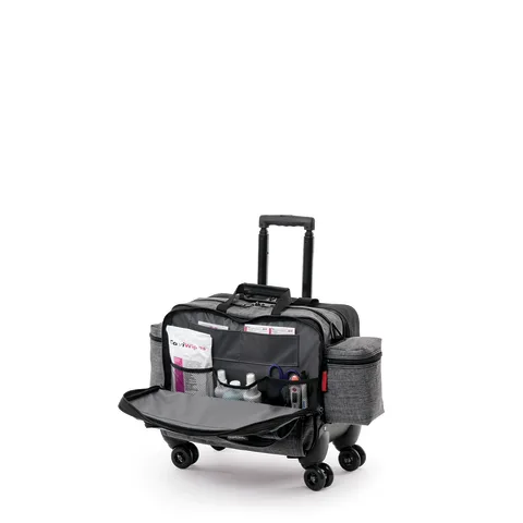 Hopkins Medical/Marketlab-532360-HGR 4-Wheel Antimicrobial Rolling Med Bag, 1/ea