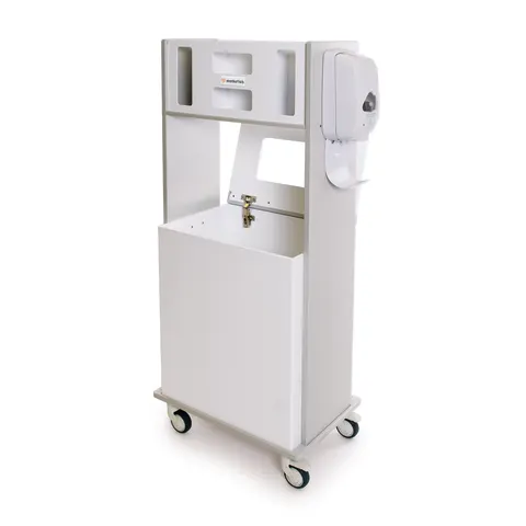 Bowman Dispensers/Marketlab-53250 Insight® Two-Sided Mobile Kiosk • 21.5"W x 14"D x 52"H