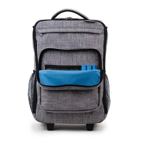 Hopkins Medical/Marketlab-532800-HGR Antimicrobial Rolling Medical Backpack • 12"W x 8.5"D x 19"H, 1/ea