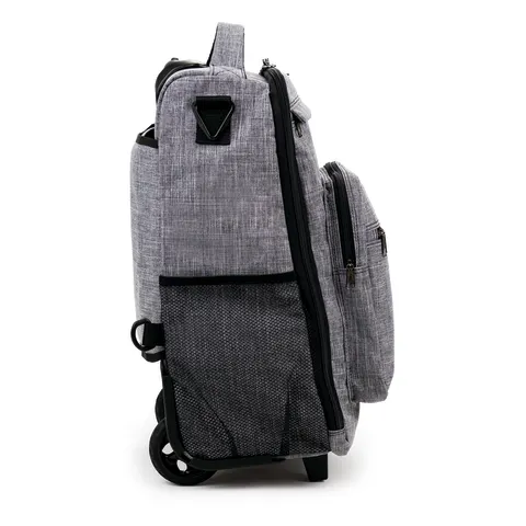 Hopkins Medical/Marketlab-532800-HGR Antimicrobial Rolling Medical Backpack • 12"W x 8.5"D x 19"H, 1/ea
