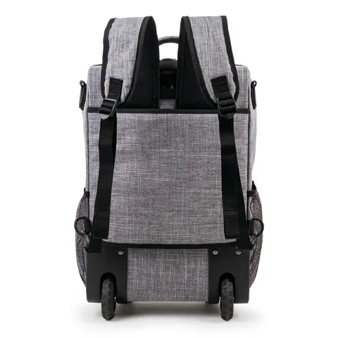 Hopkins Medical/Marketlab-532800-HGR Antimicrobial Rolling Medical Backpack • 12"W x 8.5"D x 19"H, 1/ea