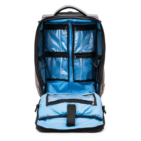 Hopkins Medical/Marketlab-532800-HGR Antimicrobial Rolling Medical Backpack • 12"W x 8.5"D x 19"H, 1/ea