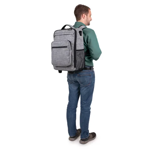 Hopkins Medical/Marketlab-532800-HGR Antimicrobial Rolling Medical Backpack • 12"W x 8.5"D x 19"H, 1/ea