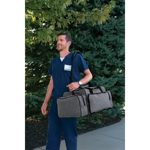 Hopkins Medical/Marketlab-539600-HGR Antimicrobial EZ-Open Shoulder Bag • 22"W x 15"D x 10"H, 1/ea