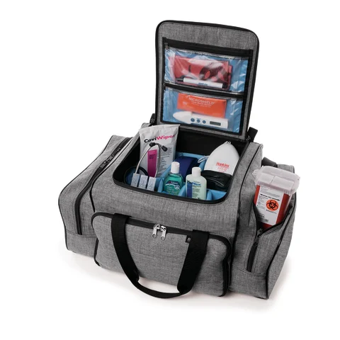 Hopkins Medical/Marketlab-539600-HGR Antimicrobial EZ-Open Shoulder Bag • 22"W x 15"D x 10"H, 1/ea