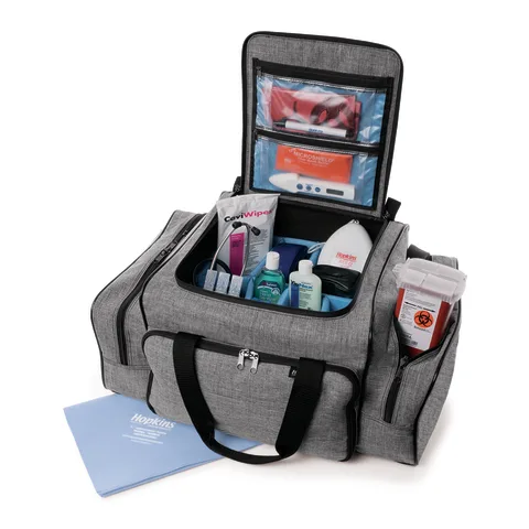 Hopkins Medical/Marketlab-539600-HGR Antimicrobial EZ-Open Shoulder Bag • 22"W x 15"D x 10"H, 1/ea