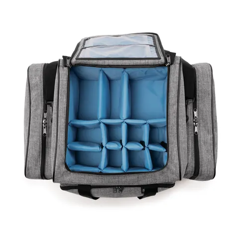 Hopkins Medical/Marketlab-539600-HGR Antimicrobial EZ-Open Shoulder Bag • 22"W x 15"D x 10"H, 1/ea