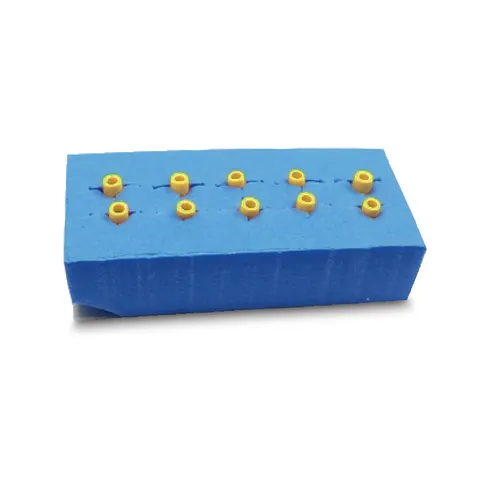 Sharn/Marketlab-54559 Suture Clamp Tags • .06" x .5"L, 5pr/pouch • Yellow (5/pk)