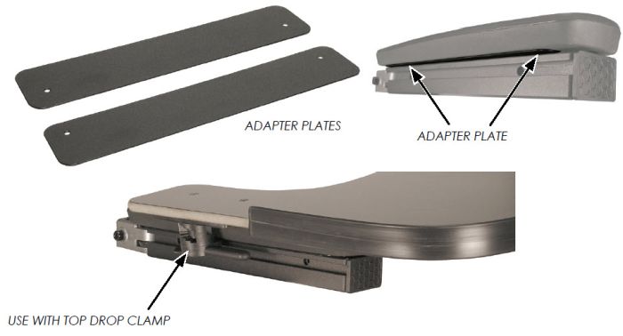 Therafin-31062-Tray Attachment, Top Drop w/ 7.5L Quantum TB3 Adapter Plates, Pair