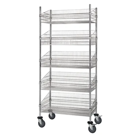 Marketlab 24" Mobile Post Basket Shelving