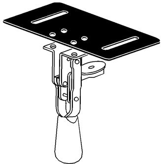 Therafin-31071-Tray Attachment, Toggle Clamp Attaching Plates w/ Hardware