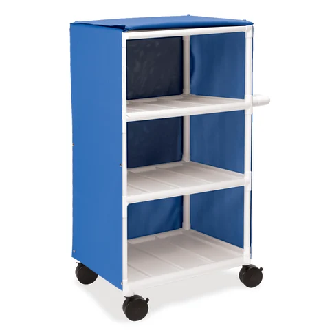 Marketlab Three-Shelf Narrow PVC Linen Cart
