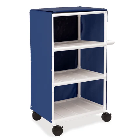 Marketlab Three-Shelf Narrow PVC Linen Cart