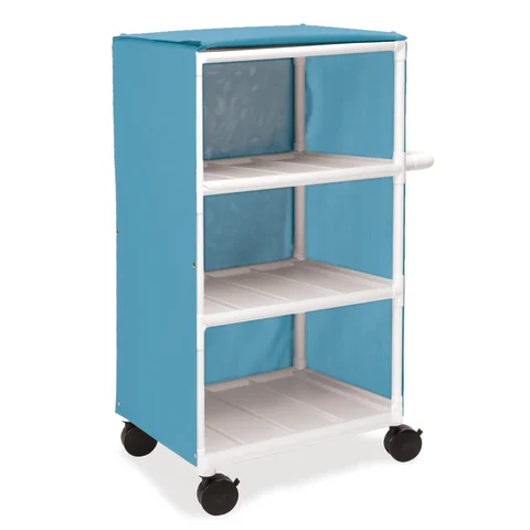 Marketlab Three-Shelf Narrow PVC Linen Cart