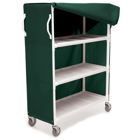 Marketlab Wide 3-Shelf PVC Linen Cart