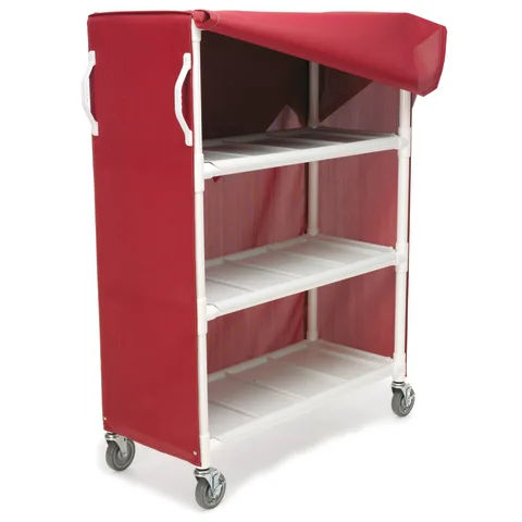 Marketlab Wide 3-Shelf PVC Linen Cart