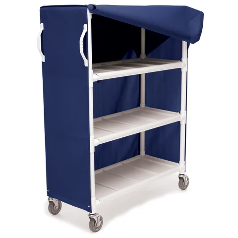 Marketlab Wide 3-Shelf PVC Linen Cart