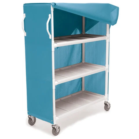 Marketlab Wide 3-Shelf PVC Linen Cart