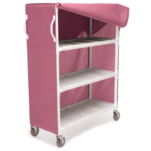 Marketlab Wide 3-Shelf PVC Linen Cart