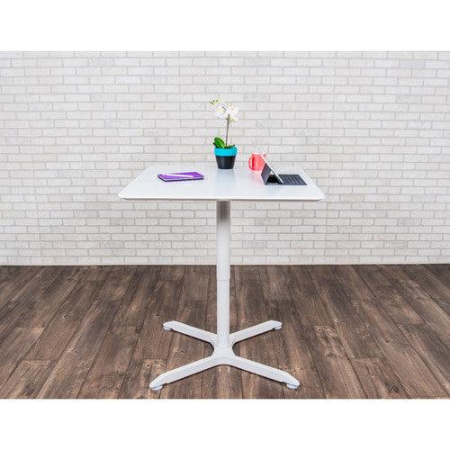 Luxor Pneumatic Height-Adjustable Square Café Table