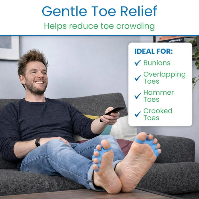 Vive Health-INS1059BLUS Ergonomic Toe Separators - Small