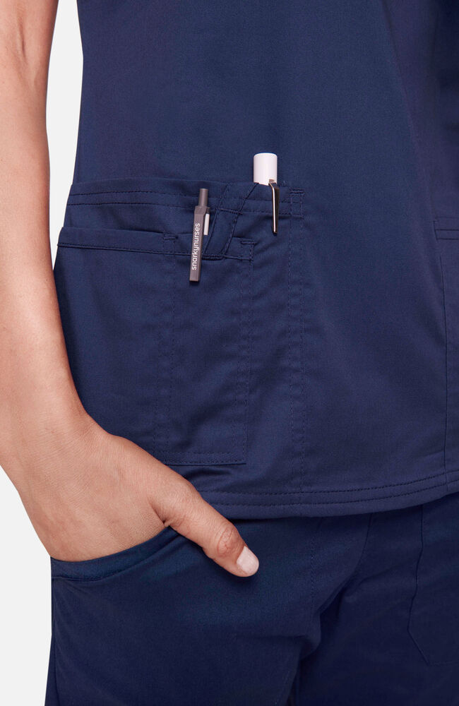 Cherokee Medical Allura Women’s Three front pockets V-Neck Top