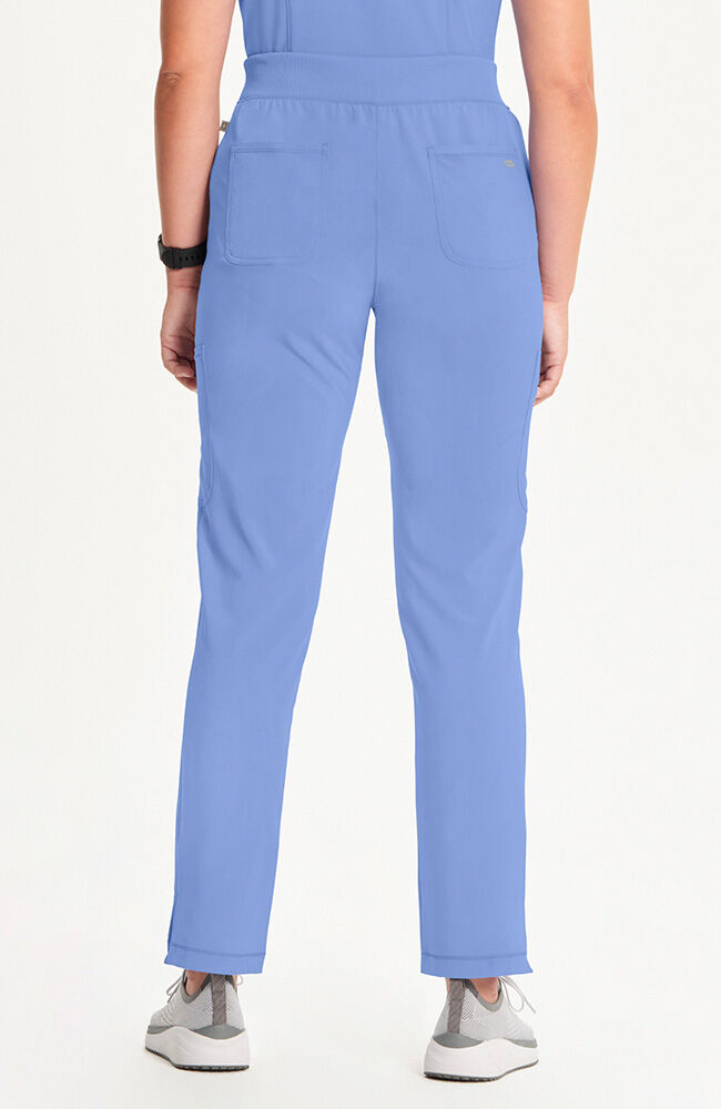 Infinity Women's Mid Rise Tapered Leg Pull-On Scrub Pant - Petite