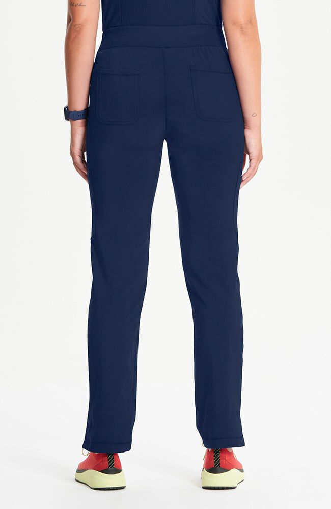 Infinity Women's Mid Rise Tapered Leg Pull-On Scrub Pant - Petite