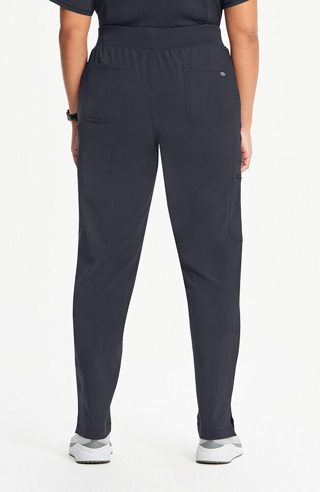 Infinity Women's Mid Rise Tapered Leg Pull-On Scrub Pant - Petite