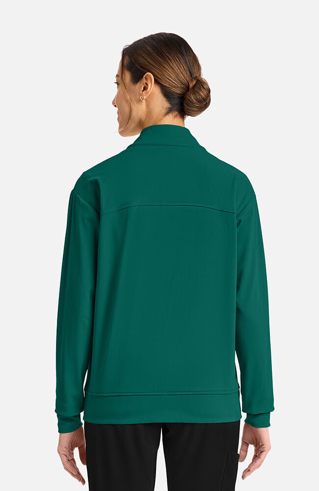 Cherokee Medical Achieve Women's 2-Pocket Shawl Collar Warm Up Scrub Jacket