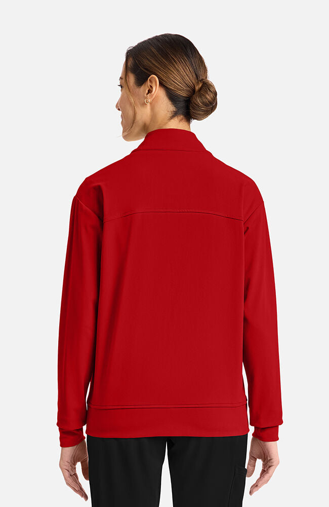 Cherokee Medical Achieve Women's 2-Pocket Shawl Collar Warm Up Scrub Jacket